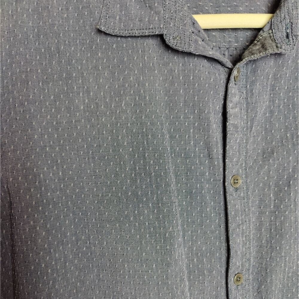 Calvin Klein Jeans Men's Blue Button Up Shirt, Blue/Gray, Size L - Picture 3 of 9